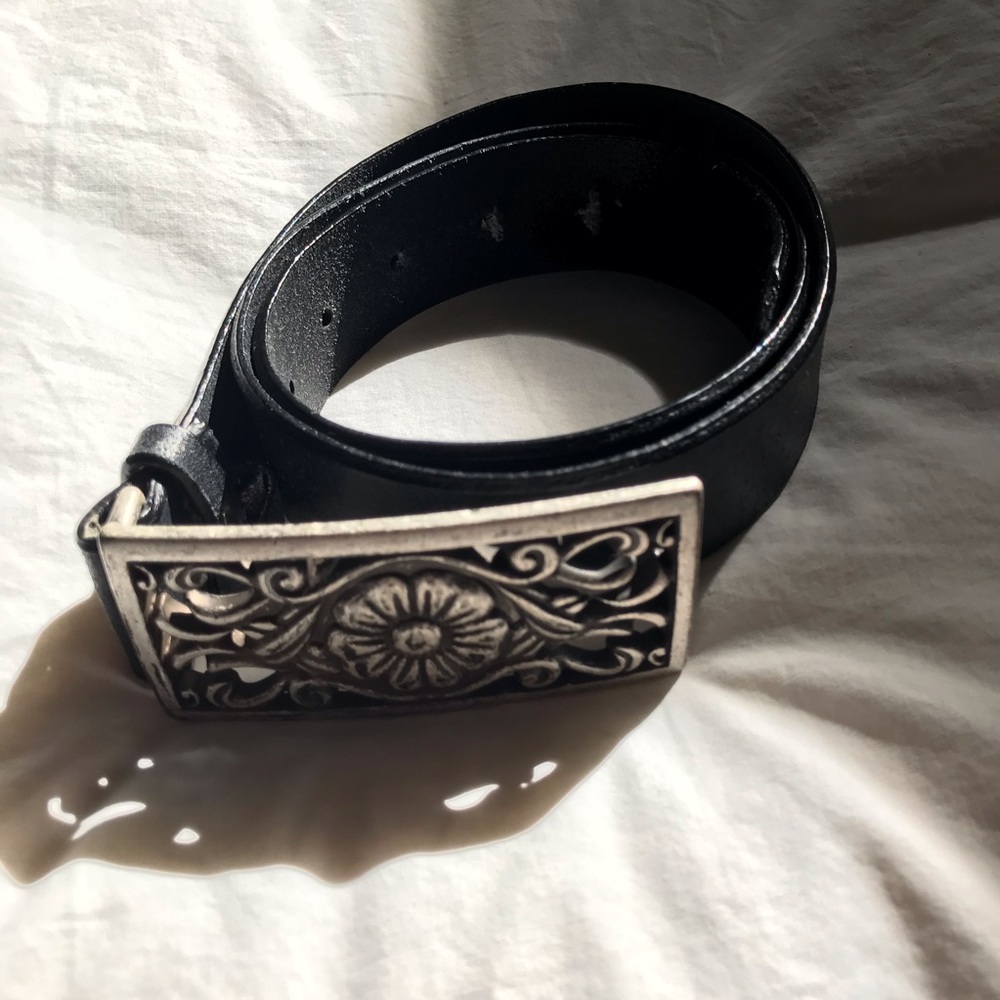 Black Leather Belt